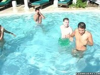 Naughty Twinks Get Sexy in a Pool Party