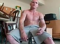 Hot Teattooed Jock working out Then Starting wanking
