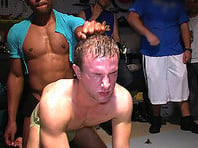 Oiled up Frat Candidates Wrestle to Get Accepted