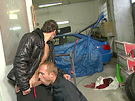 Sizzling homos Marek and George make ardent love in garage