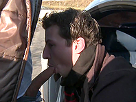 Denis Reed and his BF enjoy making gay love in a car